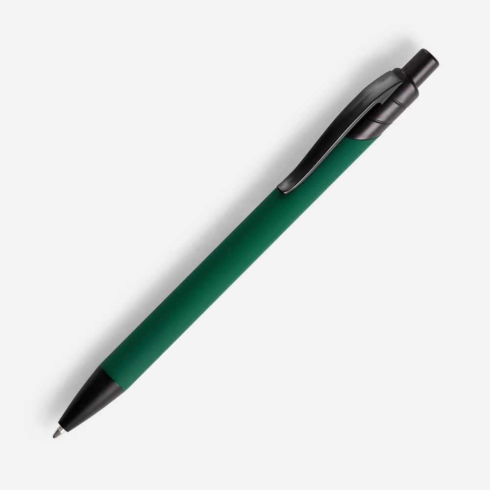 Ручка шариковая Undertone Black Soft Touch, зеленая