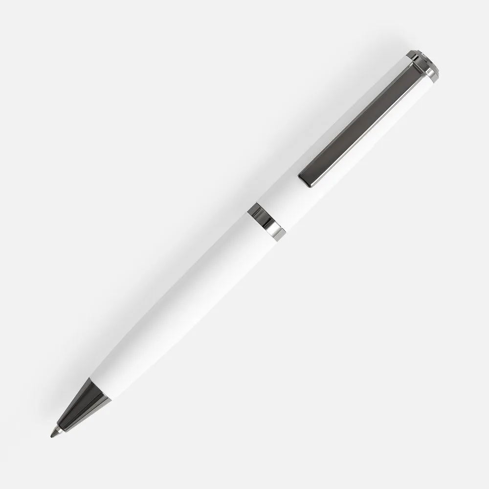 Ручка шариковая Inkish Gunmetal, белая