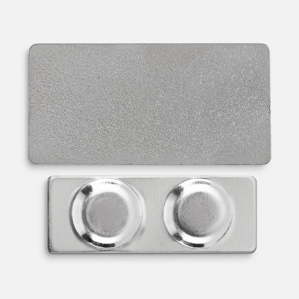 Значок Magnet Matto, серебристый глянцевый