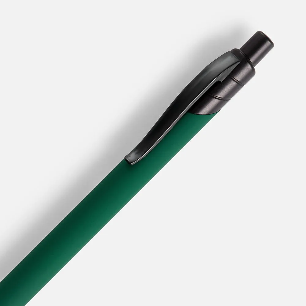 Ручка шариковая Undertone Black Soft Touch, зеленая
