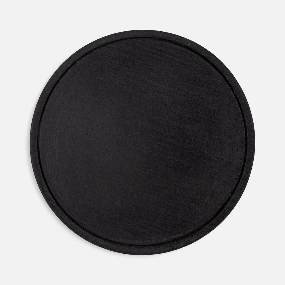 Лейбл из ПВХ Dzeta Round, L, черный