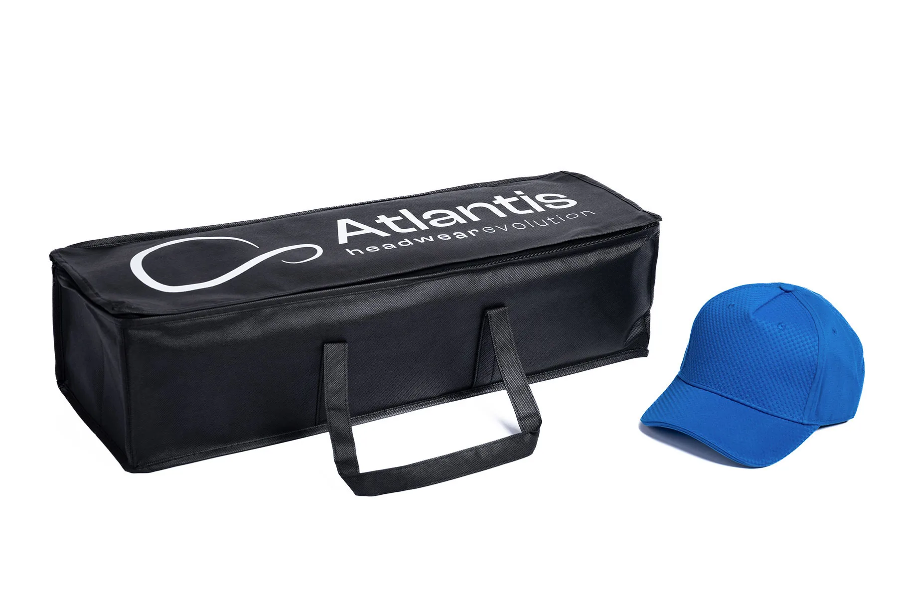 Сумка  "ATLANTIS BLACK NON WOVEN BAG", чёрный, 100% полиэстер, темно-синий