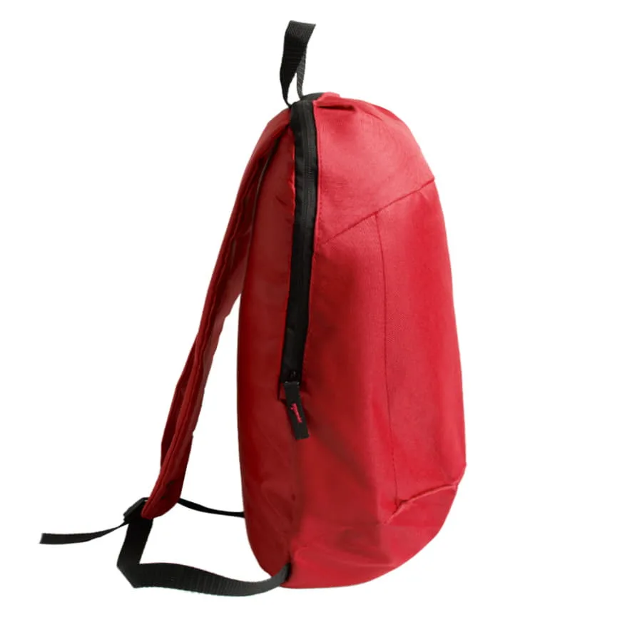 Рюкзак Rush, белый, 40 x 24 см, 100% полиэстер 600D, красный, черный