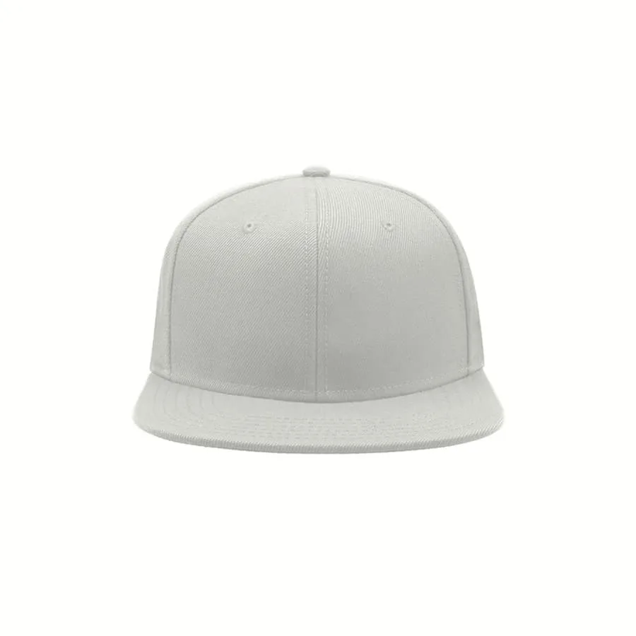 Бейсболка SNAP BACK, 6 клиньев, пластиковая застежка, белый