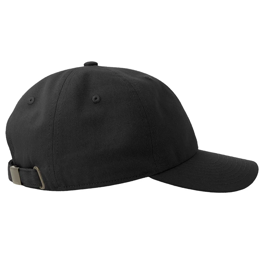 Бейсболка DAD HAT-S, 6 клиньев, металлическая застежка, черный