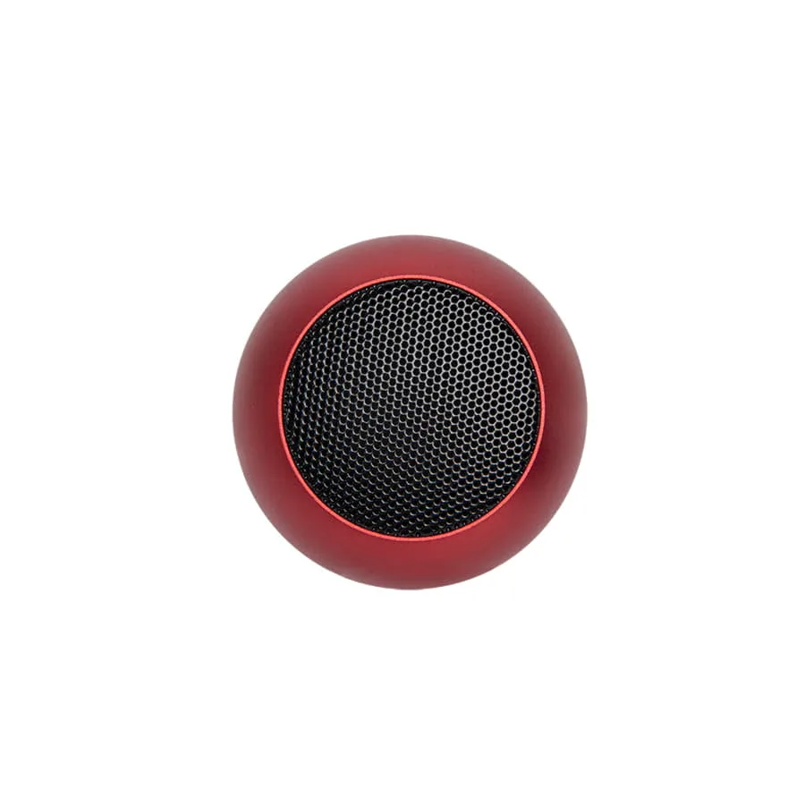 Портативная mini Bluetooth-колонка Sound Burger "Ellipse" серебро, ярко-красный