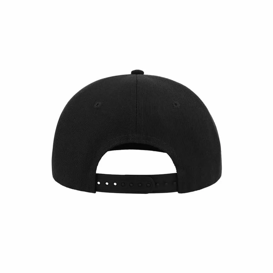 Бейсболка SNAP BACK, 6 клиньев, пластиковая застежка, черный, красный