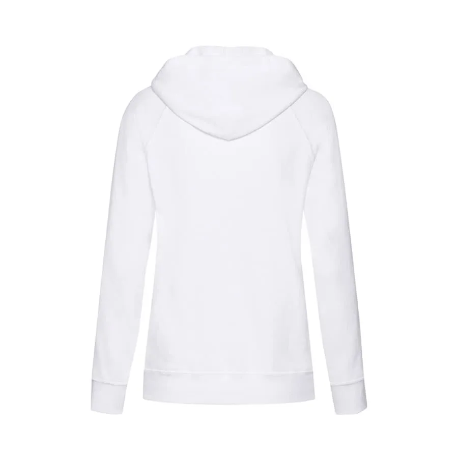 Толстовка женская без начеса LIGHTWEIGH HOODED SWEAT 240, белый
