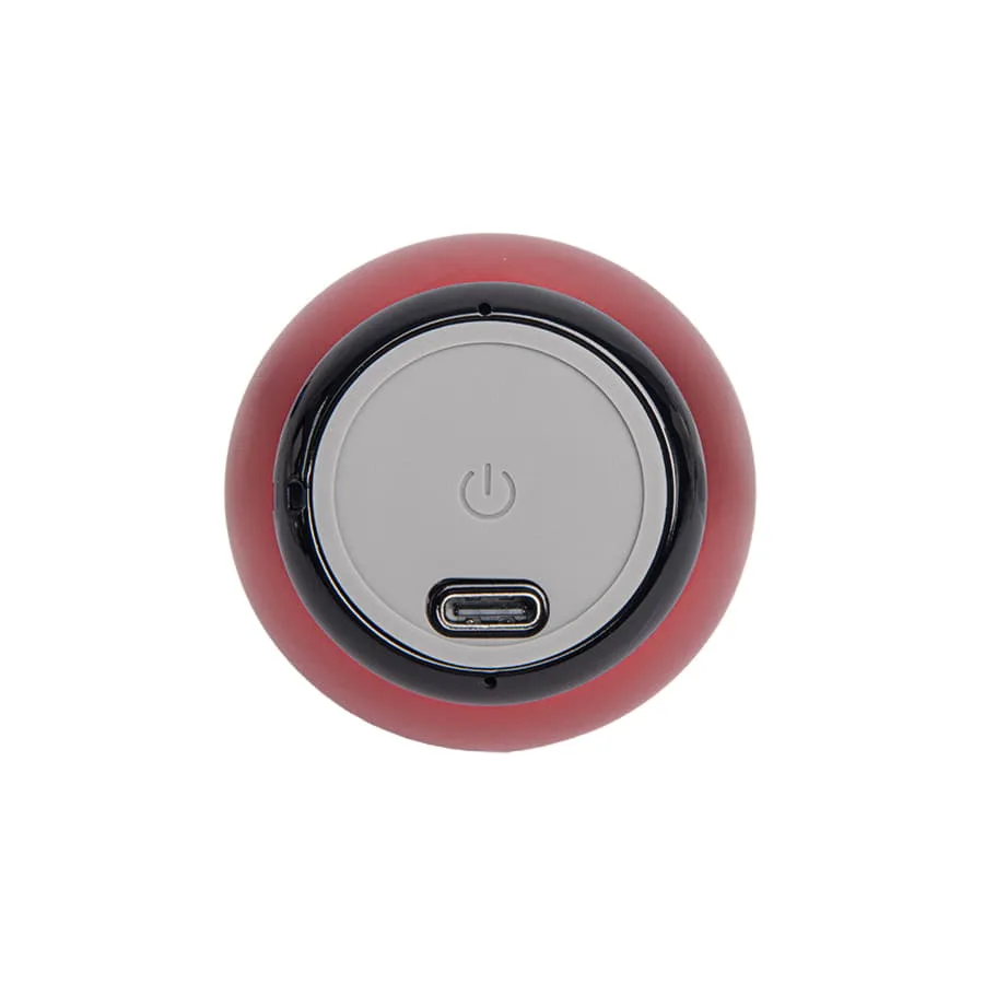Портативная mini Bluetooth-колонка Sound Burger "Ellipse" серебро, ярко-красный