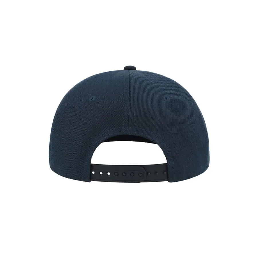 Бейсболка SNAP BACK, 6 клиньев, пластиковая застежка, синий, красный