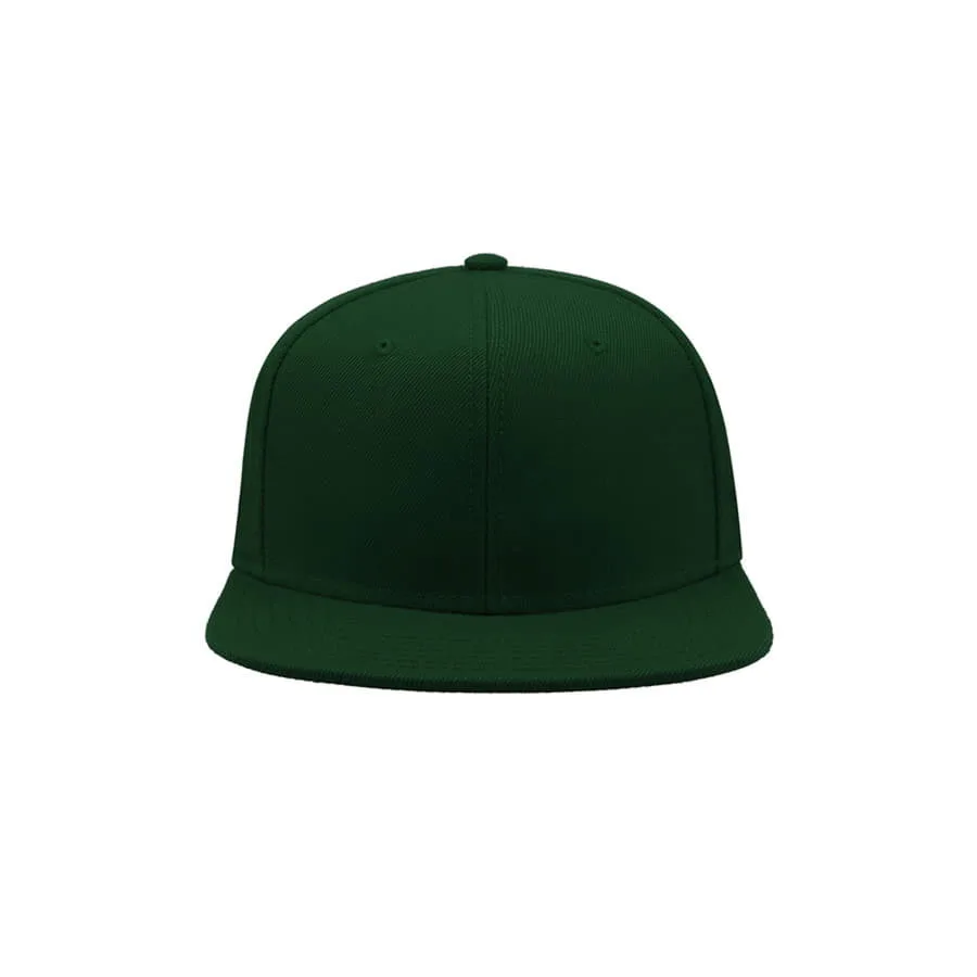 Бейсболка SNAP BACK, 6 клиньев, пластиковая застежка, зеленый