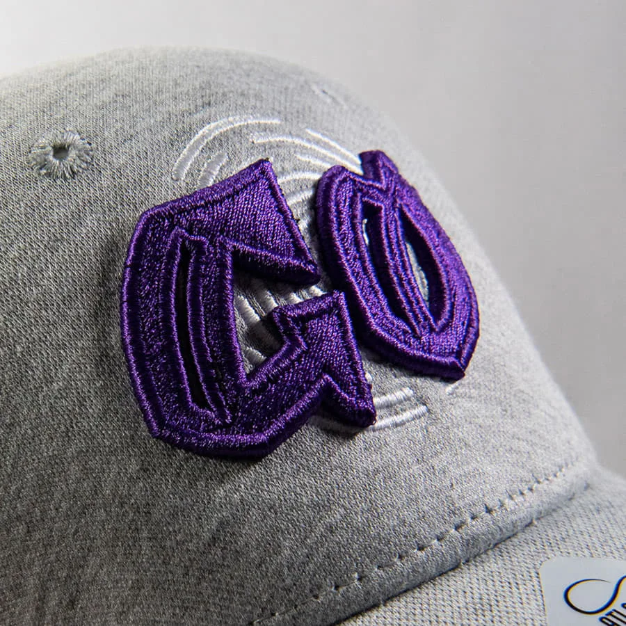 Бейсболка UNI-CAP PIQUET, без панелей и швов, без застежки, серый