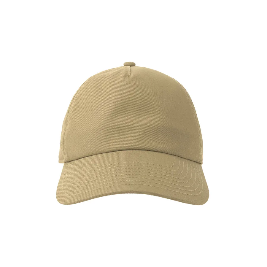 Бейсболка DAD HAT-S FIVE, 5 клиньев, металлическая застежка, песочный