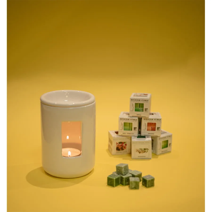 Аромалампа SCENT, белый, 12,5х8,5см, керамика=, белый