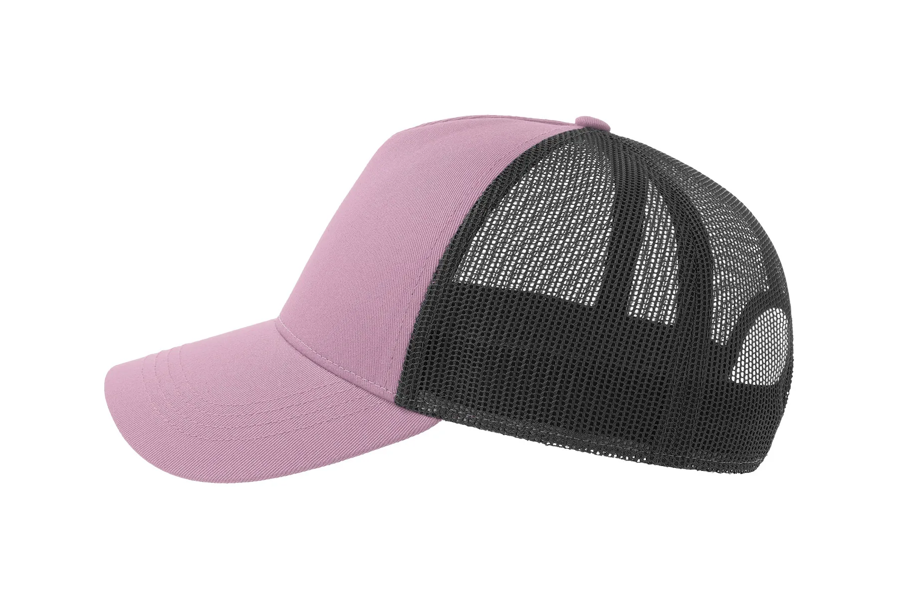 Бейсболка RAPPER COTTON-S, 5 клиньев, пластиковая застёжка, лиловый, черный