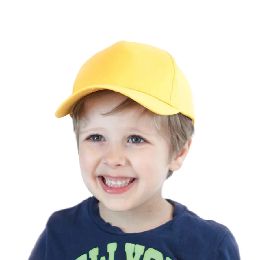 Бейсболка детская KID START FIVE, 5 клиньев, застежка на липучке, белый