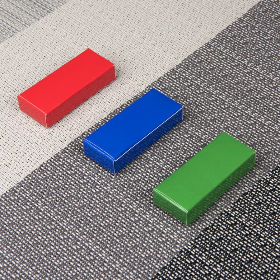Подарочная коробка для флешки HALMER  размер 6 x 1,2 x 2,5 см, зеленый