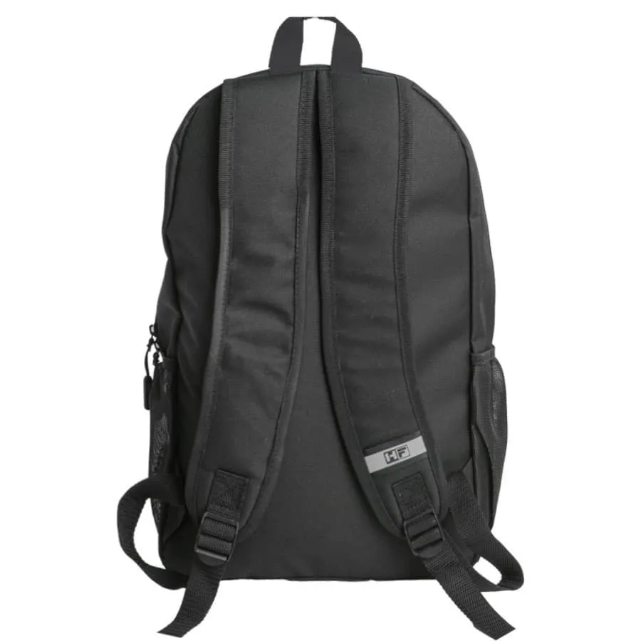 Рюкзак PLUS, чёрный/красный, 44 x 26 x 12 см, 100% полиэстер 600D, черный, синий