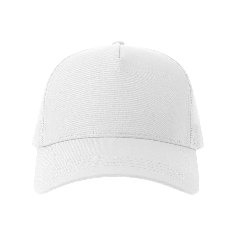 Бейсболка RAPPER COTTON-S, 5 клиньев, пластиковая застёжка, белый, черный