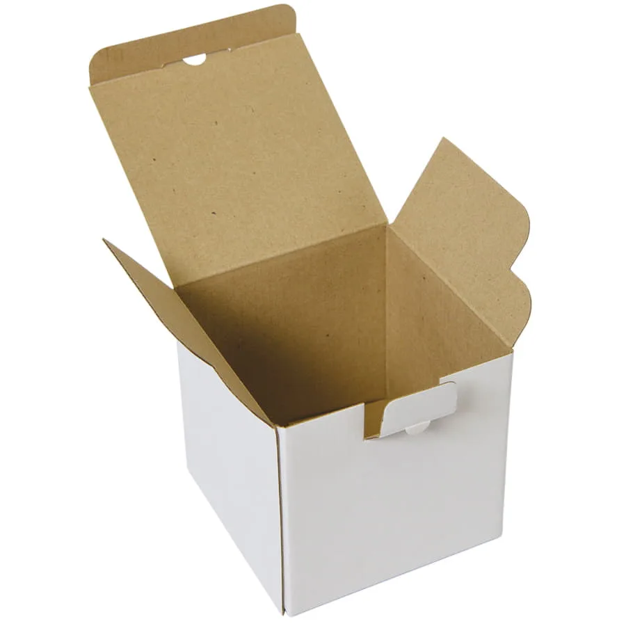 Коробка подарочная для кружки, размер 11 x 11 x 11 см., белый