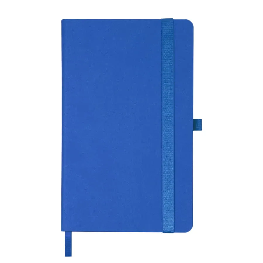 Ежедневник недатированный HAMILTON, A5, белый, кремовый блок, ярко-синий