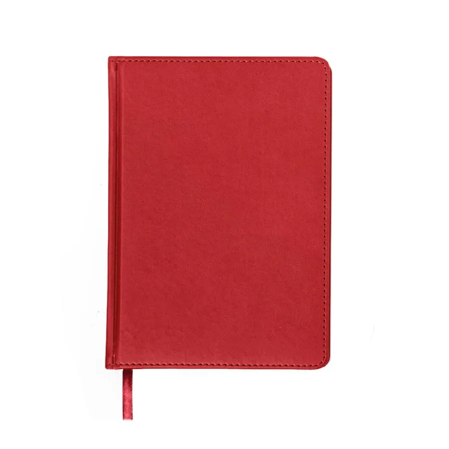 Ежедневник недатированный Campbell, формат А5,  в линейку, красный