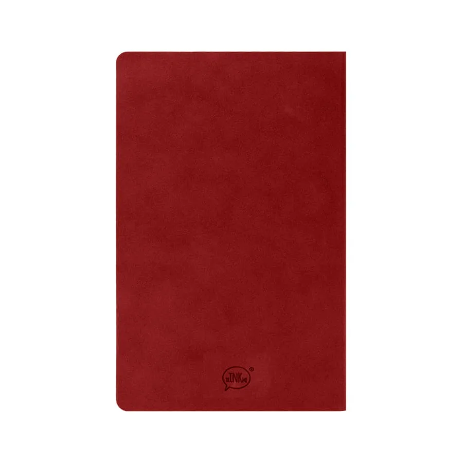 Бизнес-блокнот ALFI, A5, красный, мягкая обложка, в линейку, красный