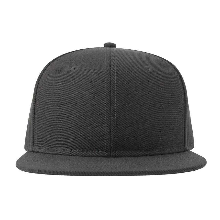 Бейсболка SNAP BACK-S, 6 клиньев, пластиковая застежка, темно-серый