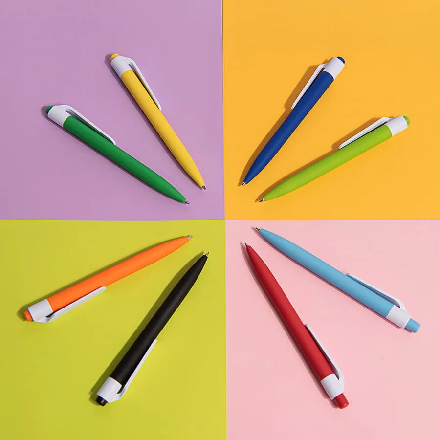 Ручка шариковая N16 soft touch, голубой