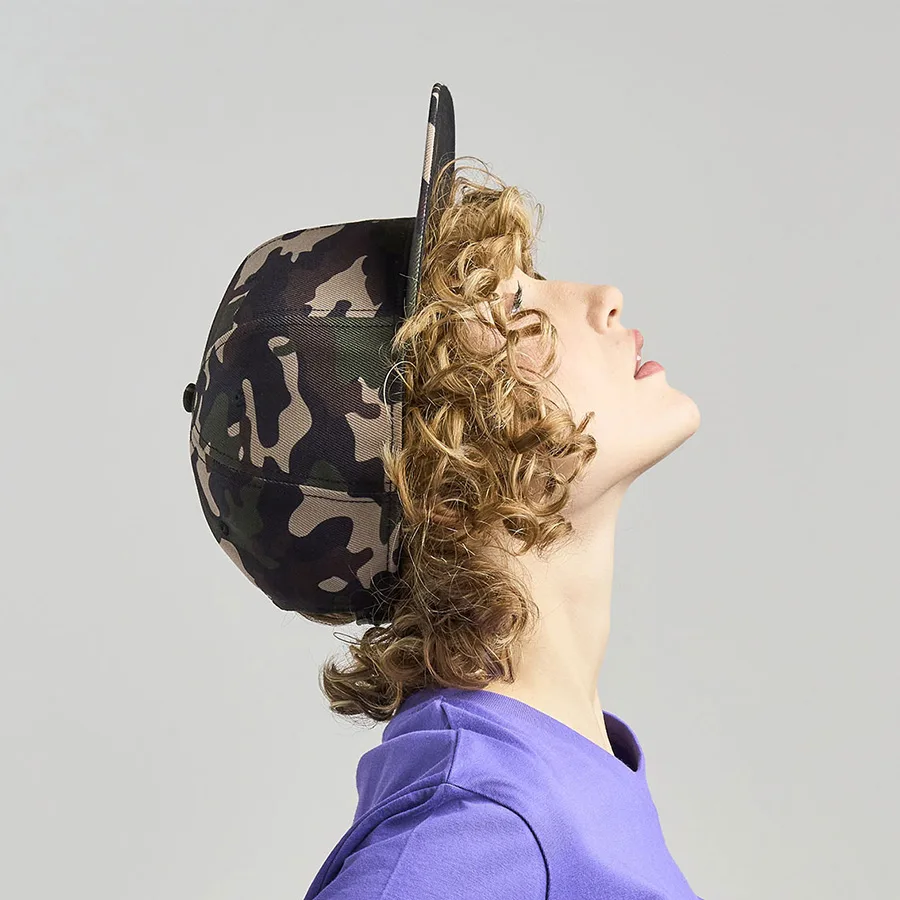 Бейсболка SNAP BACK-S, 6 клиньев, пластиковая застежка, белый