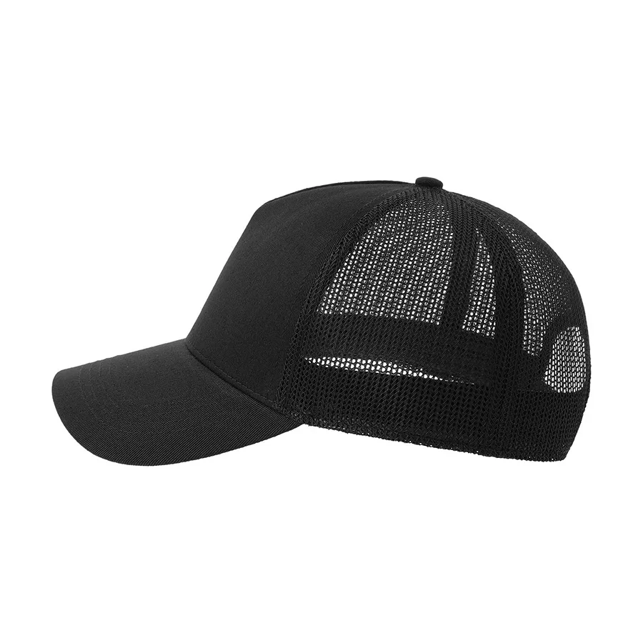 Бейсболка RAPPER COTTON-S, 5 клиньев, пластиковая застёжка, черный