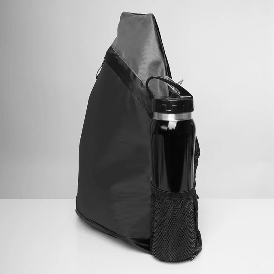 Рюкзак Pick, белый/серый/чёрный, 41 x 32 см, 100% полиэстер 210D, черный