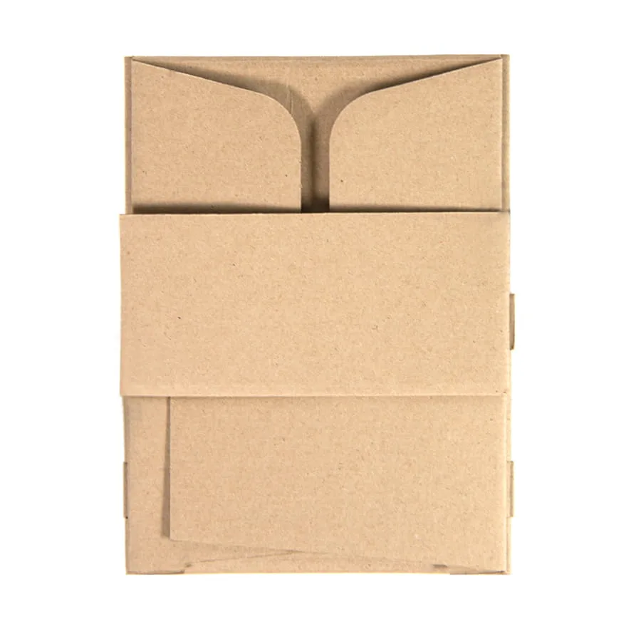 Коробка подарочная mini BOX, размер 17,5  x 15,5 x 8 см, коричневый