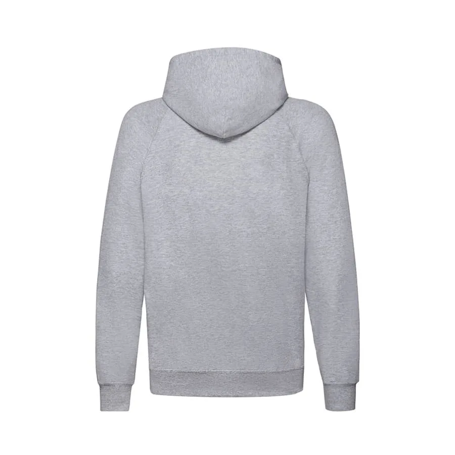 Толстовка без начеса LIGHTWEIGHT HOODED SWEAT 240, серый меланж