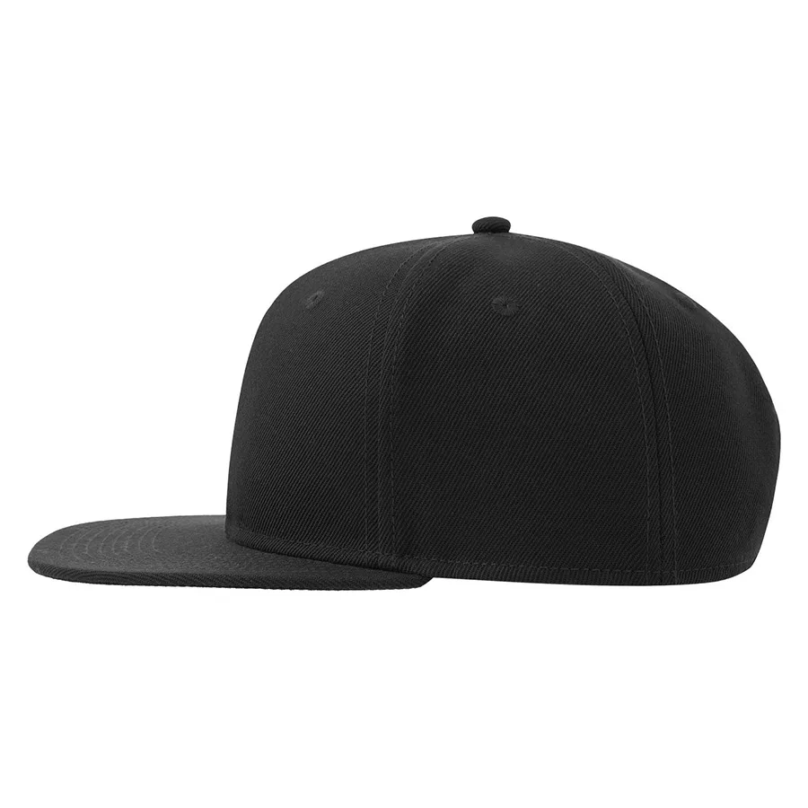 Бейсболка SNAP BACK-S, 6 клиньев, пластиковая застежка, черный