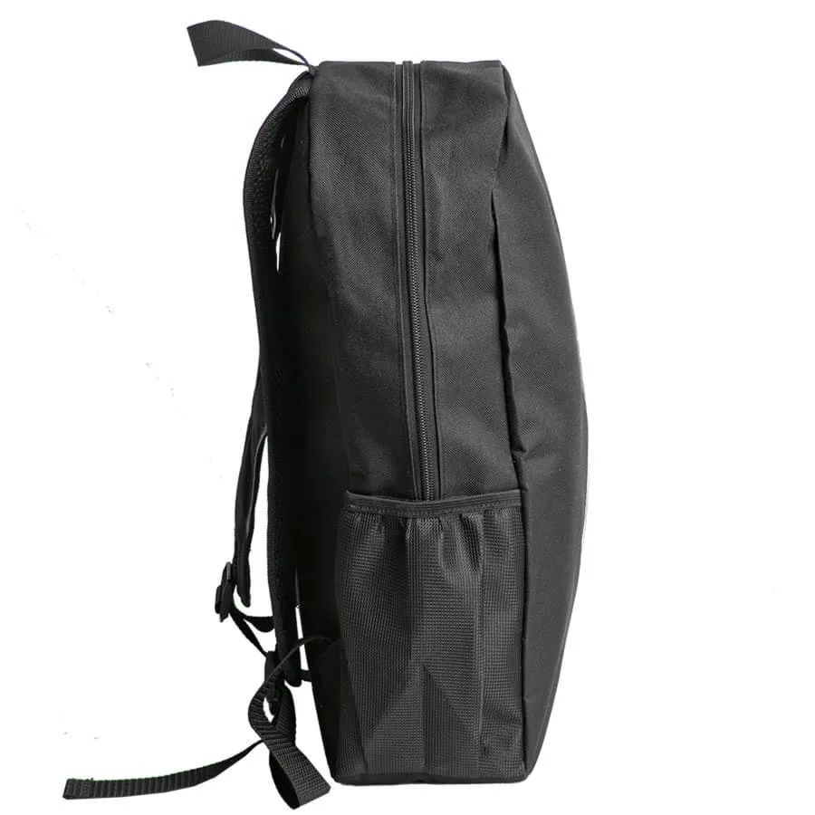 Рюкзак PLUS, чёрный/красный, 44 x 26 x 12 см, 100% полиэстер 600D, черный, синий