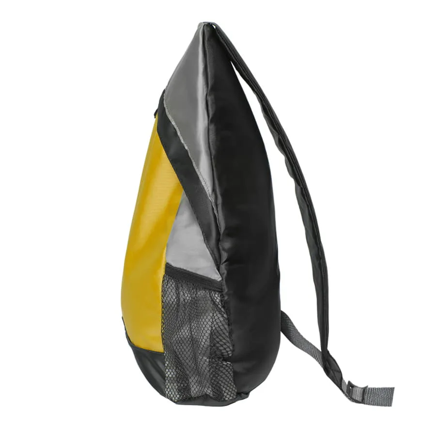 Рюкзак Pick, белый/серый/чёрный, 41 x 32 см, 100% полиэстер 210D, желтый