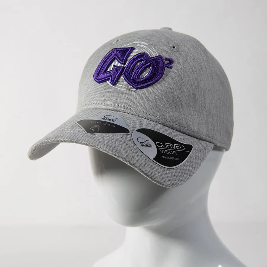 Бейсболка UNI-CAP PIQUET, без панелей и швов, без застежки, серый