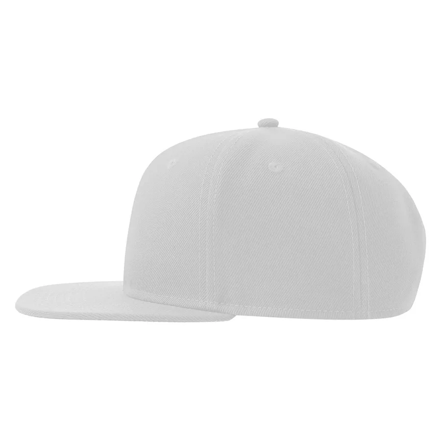 Бейсболка SNAP BACK-S, 6 клиньев, пластиковая застежка, белый