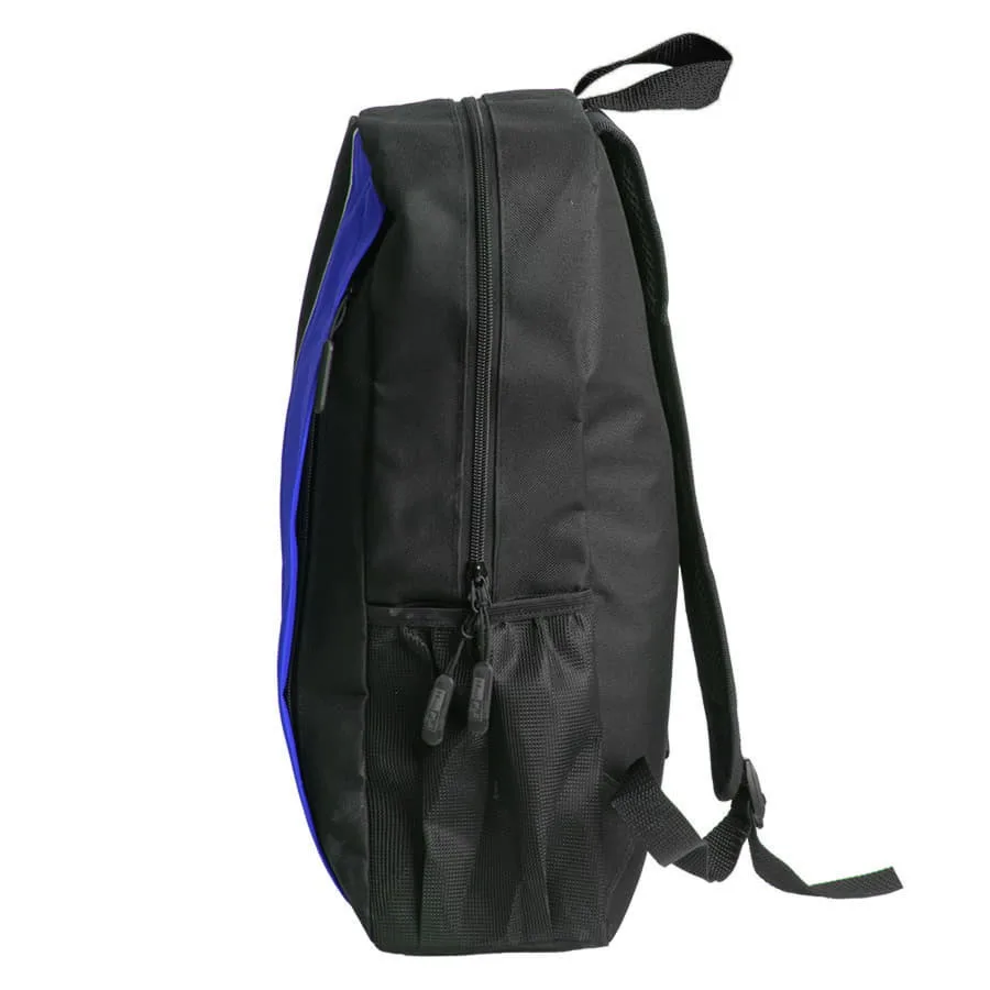 Рюкзак PLUS, чёрный/красный, 44 x 26 x 12 см, 100% полиэстер 600D, черный, ярко-синий
