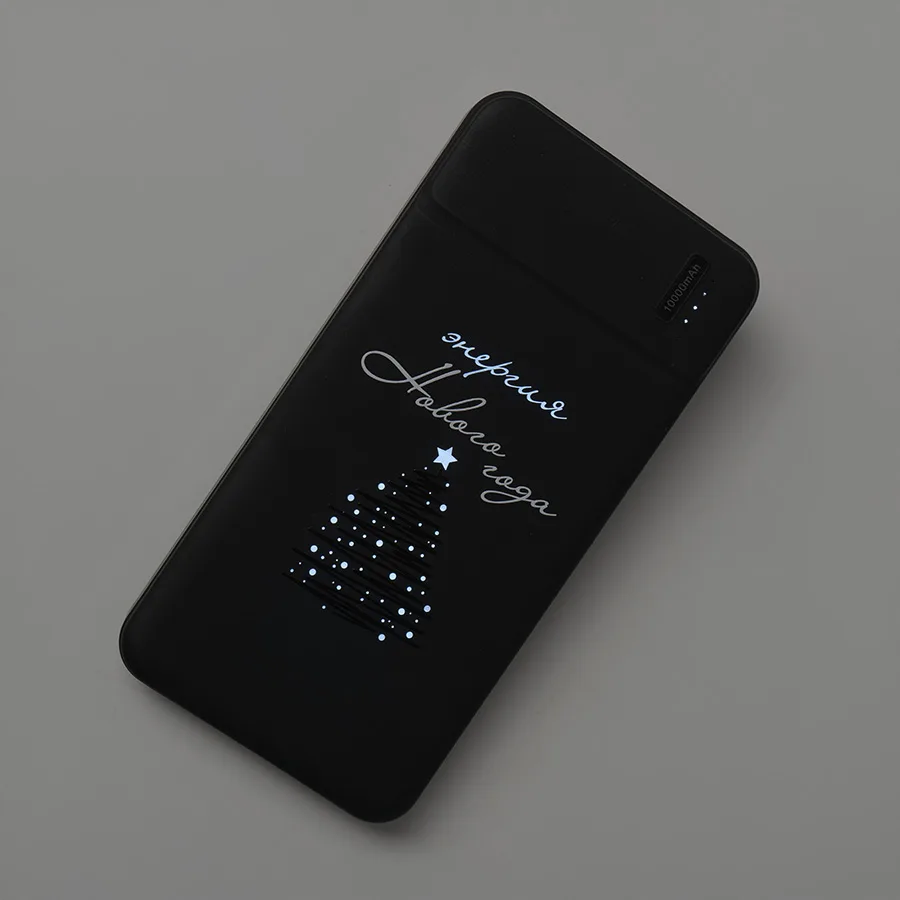 Универсальный аккумулятор Flash 10 (10000 мАч) с подсветкой и soft touch,синий,13,7х6,87х1,55 мм, синий