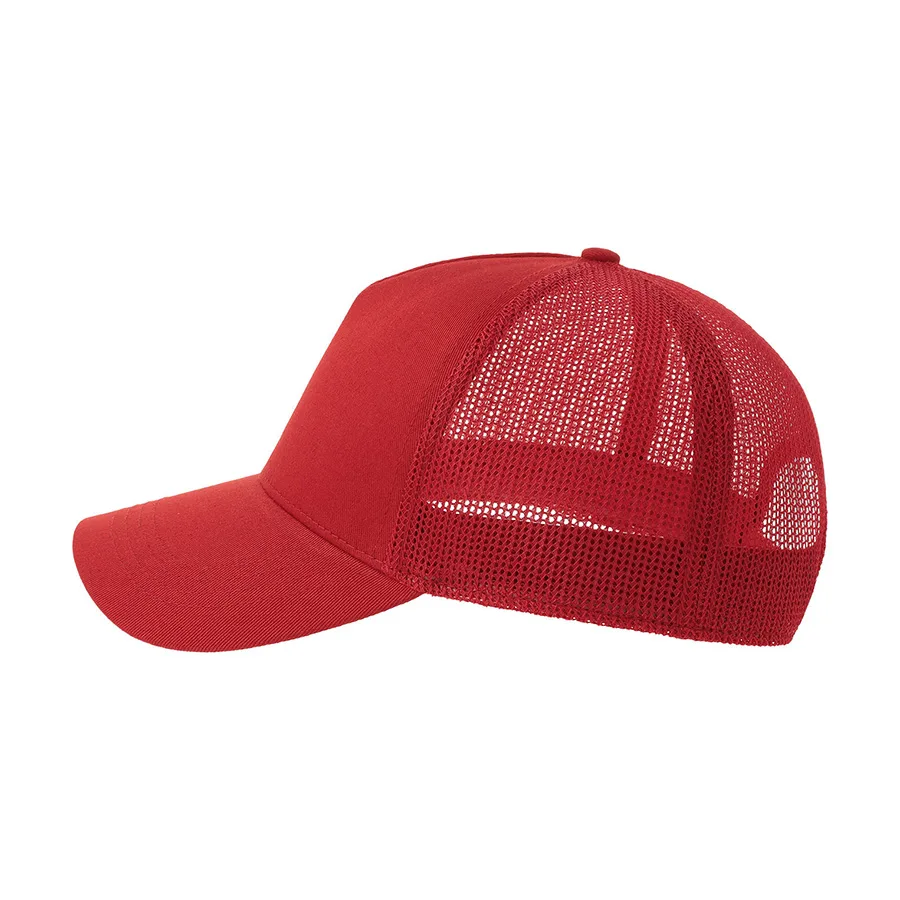 Бейсболка RAPPER COTTON-S, 5 клиньев, пластиковая застёжка, красный