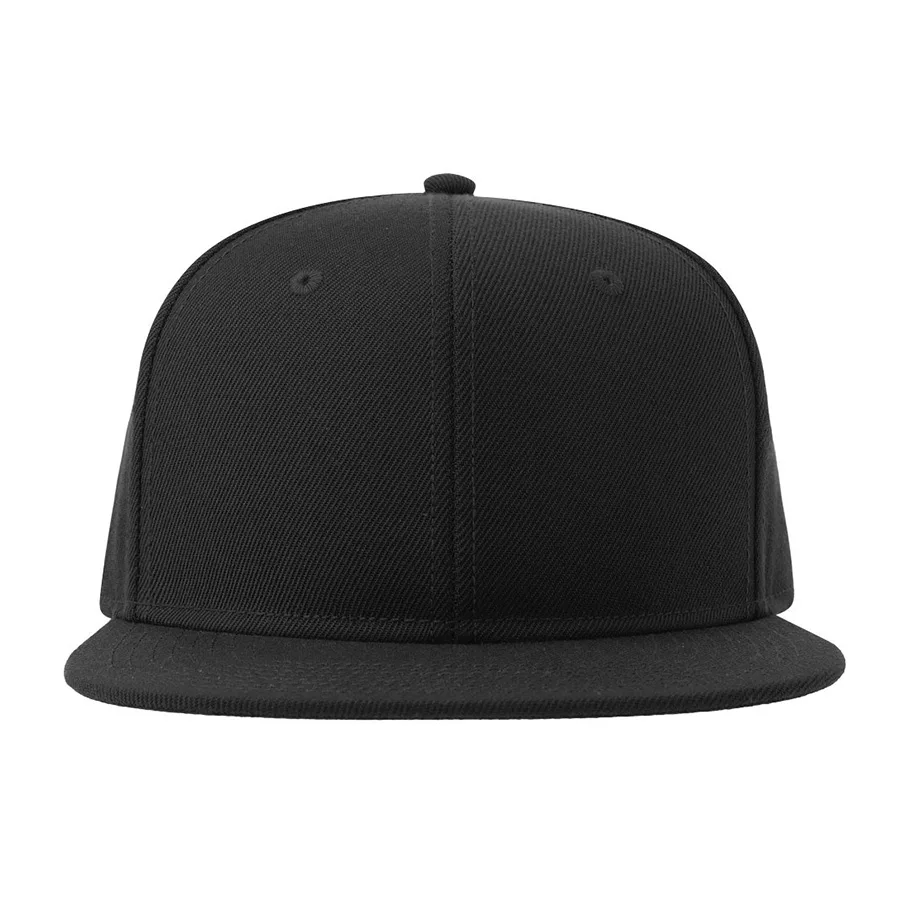 Бейсболка SNAP BACK-S, 6 клиньев, пластиковая застежка, черный