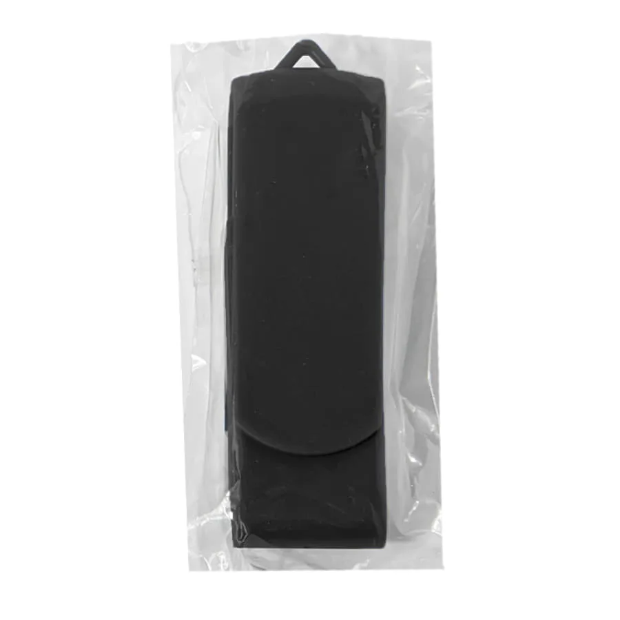 USB flash-карта SWING (8Гб), белый, 6,0х1,8х1,1 см, пластик, черный