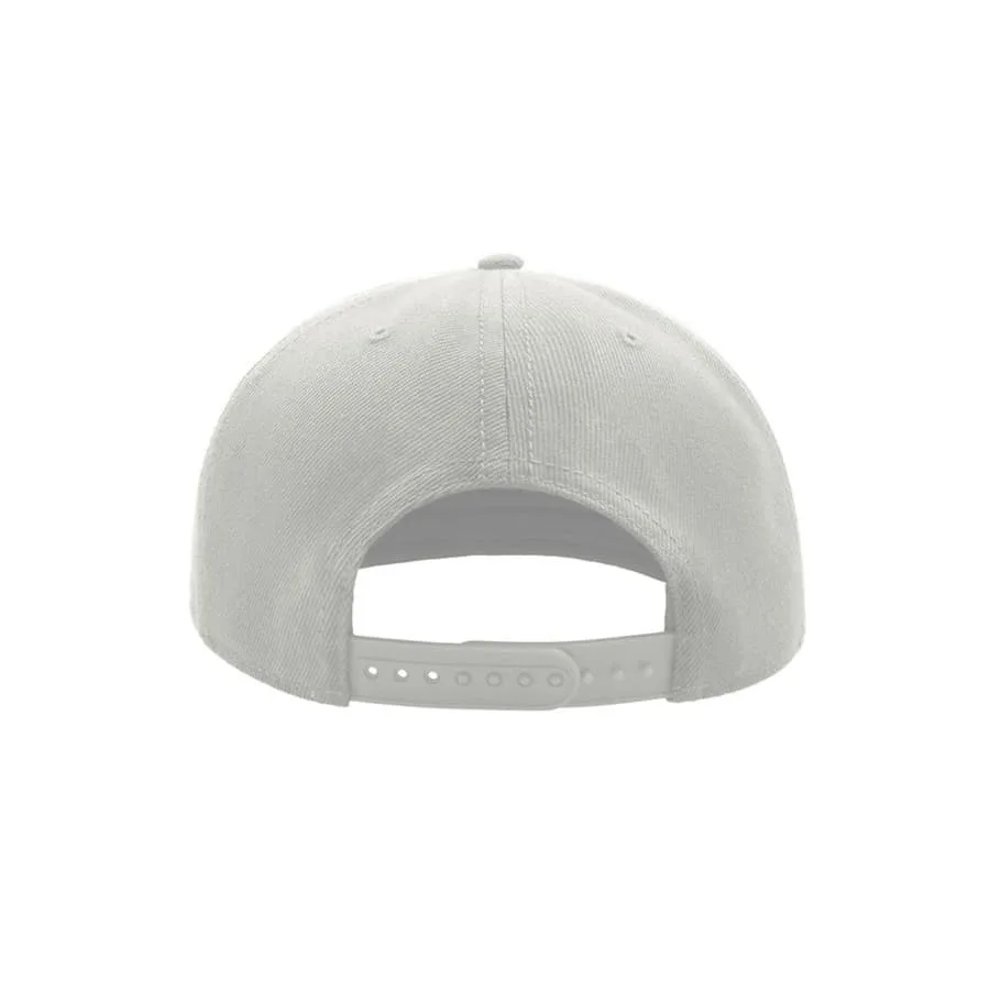 Бейсболка SNAP BACK, 6 клиньев, пластиковая застежка, белый