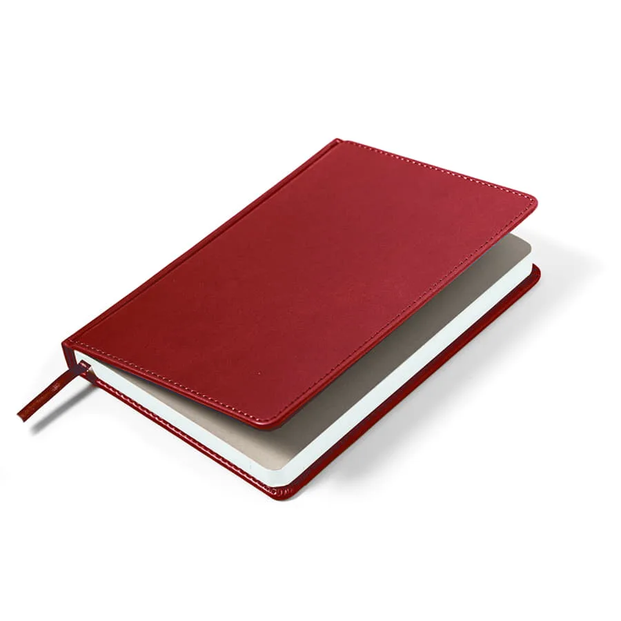 Ежедневник недатированный Campbell, формат А5, в линейку, бордовый