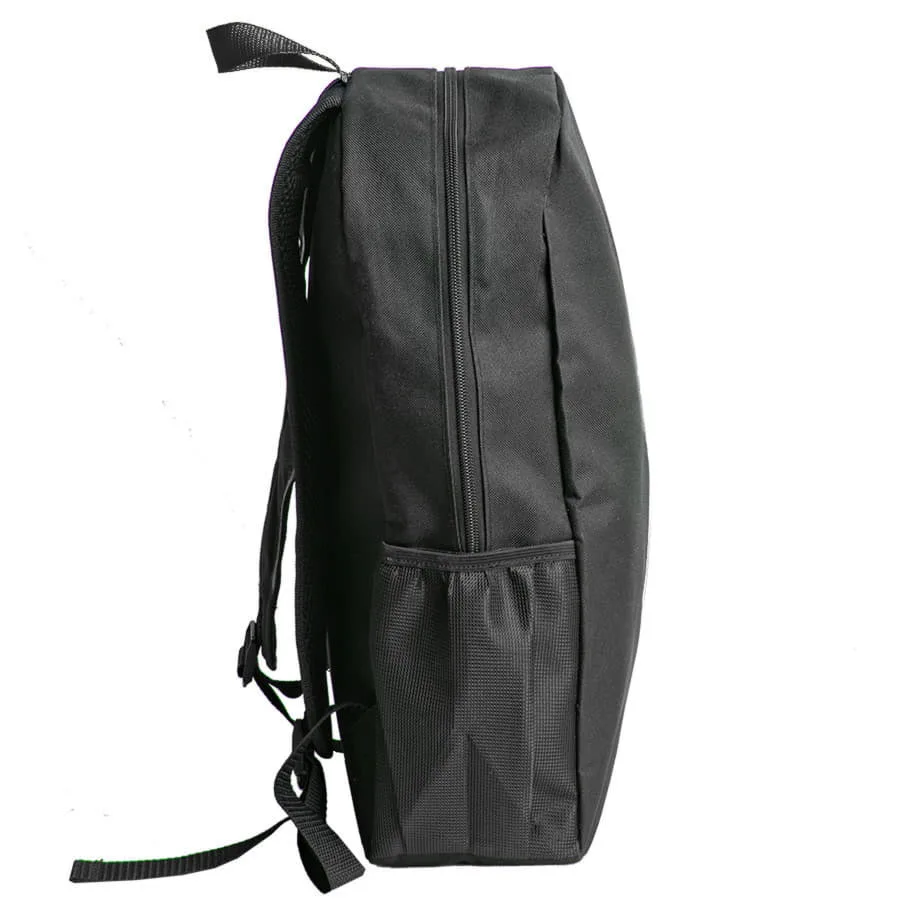 Рюкзак PLUS, чёрный/красный, 44 x 26 x 12 см, 100% полиэстер 600D, черный, ярко-синий