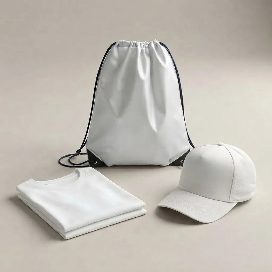 Набор MERCHPACK: футболка M/L и бейсболка в рюкзаке, белый
