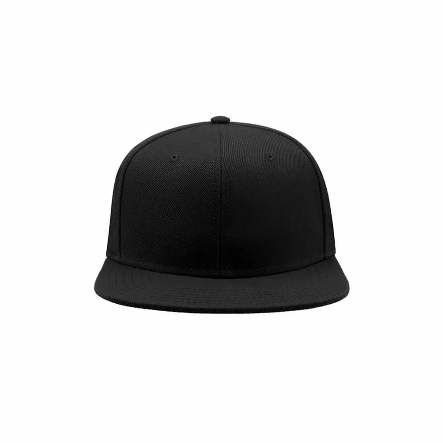 Бейсболка SNAP BACK, 6 клиньев, пластиковая застежка, черный