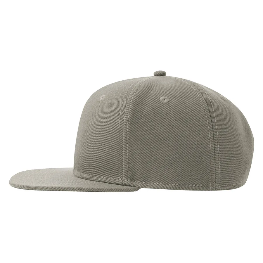 Бейсболка SNAP BACK-S, 6 клиньев, пластиковая застежка, серый